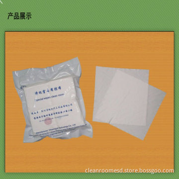 Compact Structure Disposable Microfiber Lint Free Anti Static Clean Room Wipes Yh-cx180